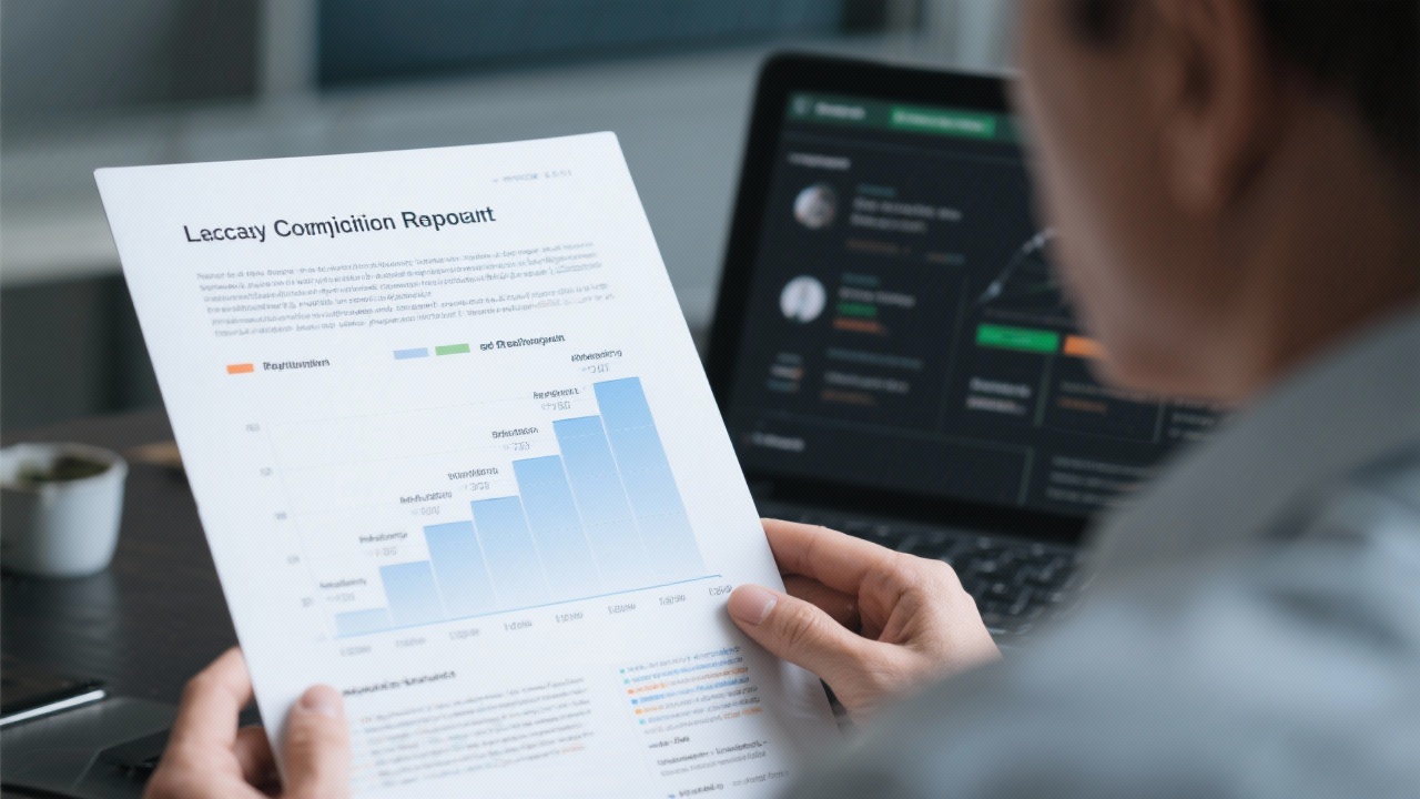 Detailed legal compliance report with annotated charts and regulatory timelines reviewed by consultant using secure digital platform
